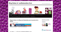 Desktop Screenshot of blog-dukan.lesdukanettes.com